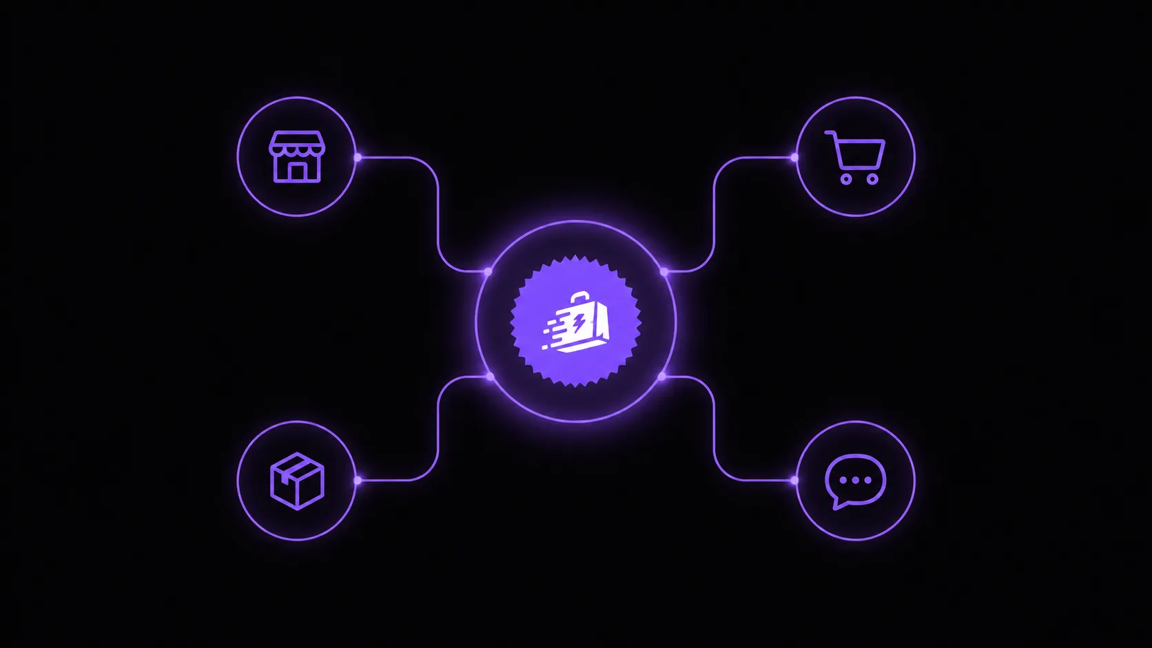 Telegram ecommerce API hub connecting store, cart, inventory and chat to Trapyfy